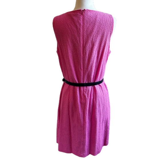 NEW YORK & COMPANY Dress Sheath Perforated Lined Sleeveless Pink Size 10 - Picture 6 of 11